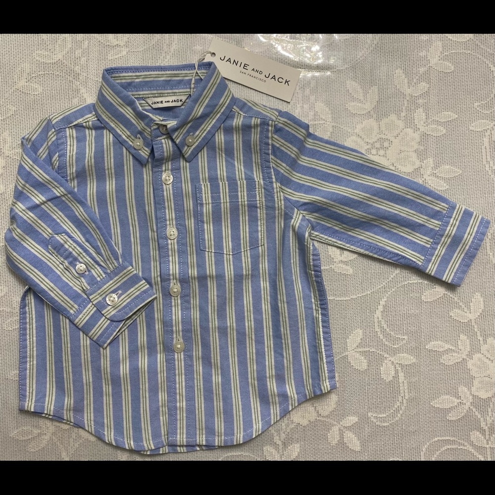 BRAND NEW Janie & Jack 3-6 Months Botton Down